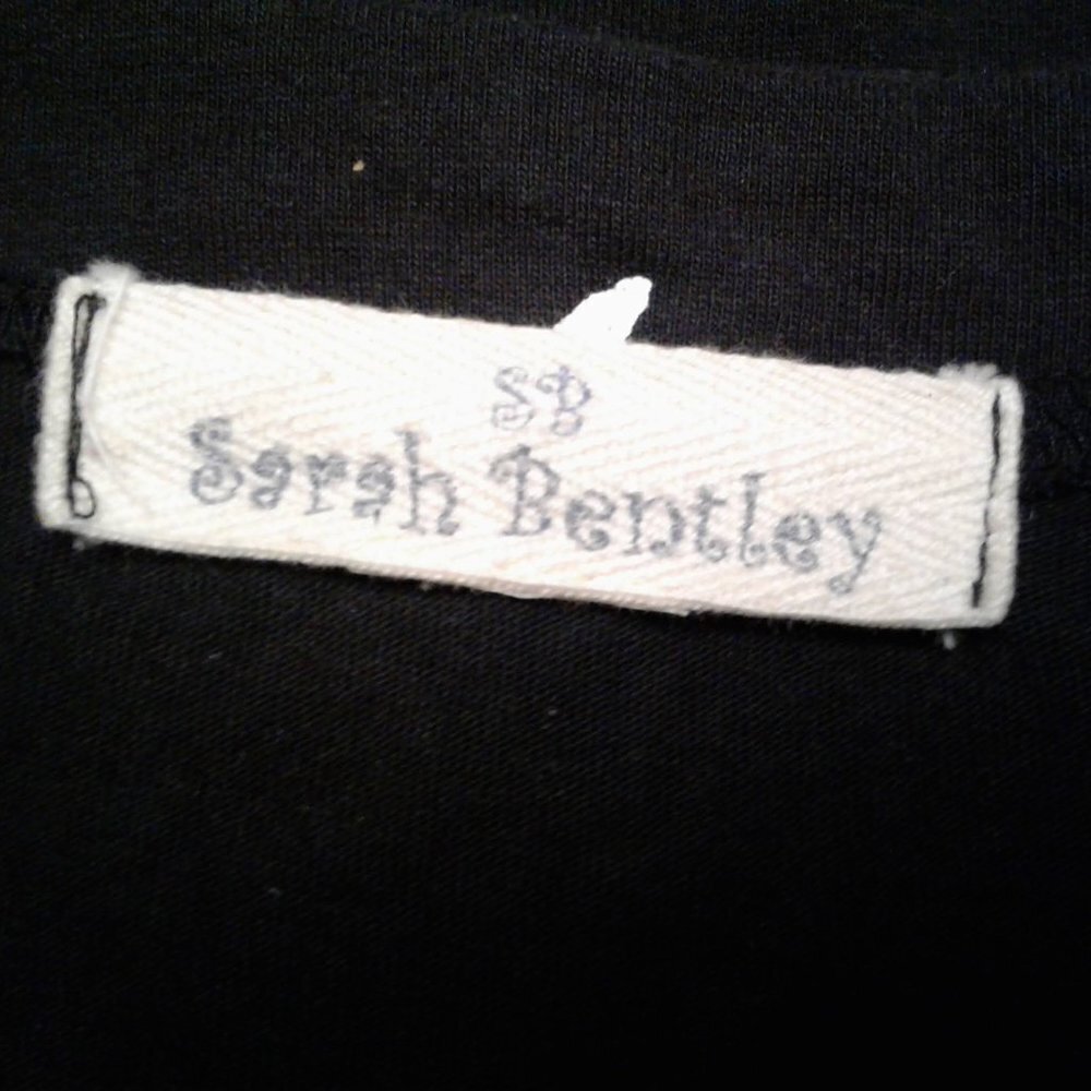 Sarah Bentley Pisces Black & White Short Sleeve Button Up Shirt SZ 1X - Picture 12 of 13